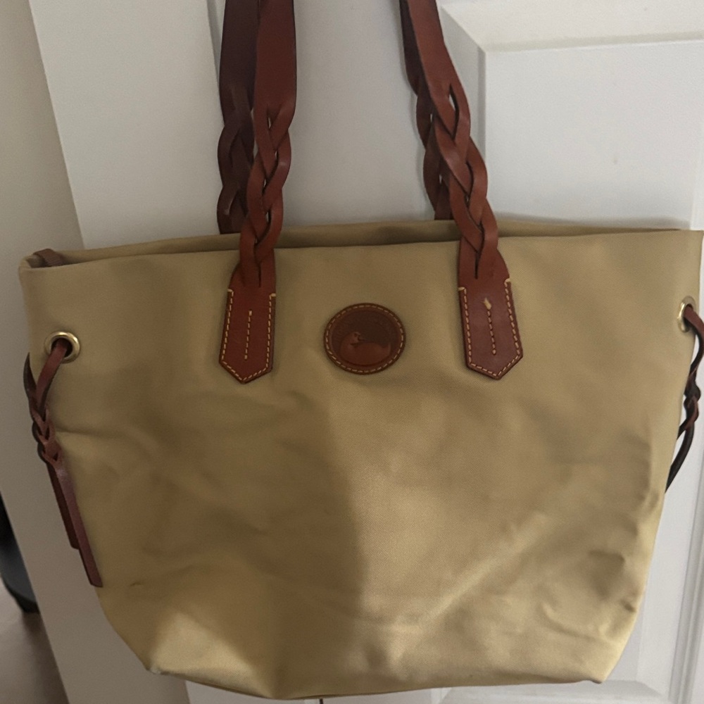 Dooney & Bourke Tan Tote with Braided Handles